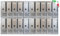 MOHOME Cassetta Postale Esterno Condominiale Interno Made in Italy Alluminio Argento Componibile Modulare 20 Scompartimenti 60 x 17,5 x 124 cm Targhetta Doppia Chiave Kit Montaggio Incluso