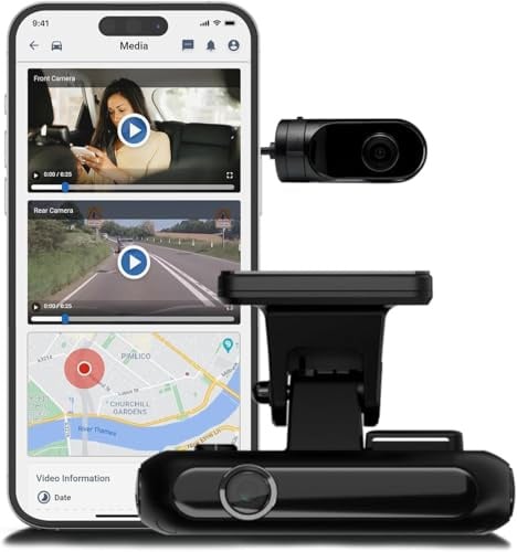 Rewire Security 4G Dual Vision Dashcam with OBD II Power, Dual HD Cameras