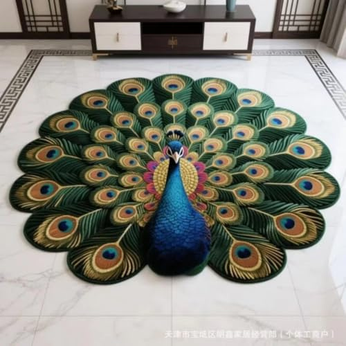 RUGMRZ Küche Teppich Waschbar rutschfest Und Verschmutzung Wasserwäschbarer Pawn Muster Dekoration Wohnen Deko Grün Teppiche Für Balkon Kinder Jungen 160X230CM