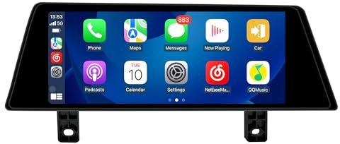 10.25 Android Screen Upgrade for BMW EVO F20 F21 F22 F23 Add CarPlay Wireless Android Auto,Split Screen Mirroring,Wi-Fi,4G,Music,TV,Calls,Navigation,Vehicle Cameras,Netflix,Spotify,TikTok (128GB)