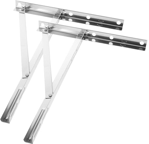 Ciieeo Support Mural en Acier Inoxydable pour Climatiseur Extérieur 1-1,5 Puissance, Cadre de Montage Robuste Résistant aux Intempéries, Installation Maison Facile, Fixation Stable