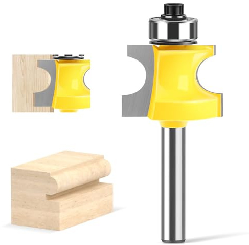 6mm Beading Router Bit – 4.75mm Radius Round Over Edge Forming Tool for Woodworking