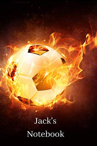 Jack's Notebook: Personalised Football Cover Notebook | 160 Ruled Pages | 6x9 Journal | Paperback Diary | Glossy Finish
