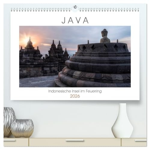 Java, Indonesische Insel im Feuerring (hochwertiger Premium Wandkalender 2026 DIN A2 quer), Kunstdruck in Hochglanz: Eine fotografische Rundreise ... Küsten und aktiven Vulkanen. (CALVENDO Orte)