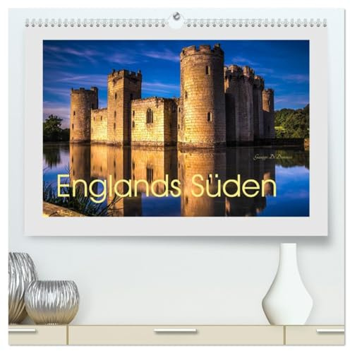 Englands Süden (hochwertiger Premium Wandkalender 2026 DIN A2 quer), Kunstdruck in Hochglanz: Südengland: raue Klippen, malerische Dörfer und geheime Kultstätten (CALVENDO Orte)