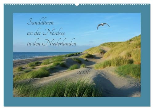 Sanddünen an der Nordsee in den Niederlanden (Wandkalender 2026 DIN A2 quer), CALVENDO Monatskalender: Sanddünen an der Nordseeküste in den Niederlanden (CALVENDO Natur)