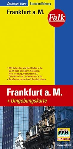 Falk Stadtplan Extra Standardfaltung Frankfurt a. M. / Offenbach