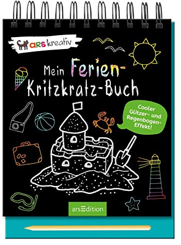 Mein Ferien-Kritzkratz-Buch: Cooler Glitzer- und Regenbogen-Effekt!