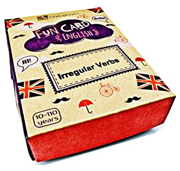 Fun Card English IRREGULAR VERBS (grammar and vocabulary flashcards + exciting game)