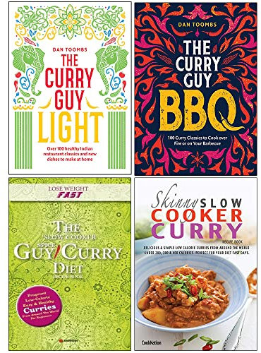 The Curry Guy Light [Hardcover], Curry Guy BBQ [Hardcover], The Slow Cooker Spice-Guy Curry Diet Recipe Book & The Skinny Slow Cooker Curry Recipe Book 4 Books Collection Set