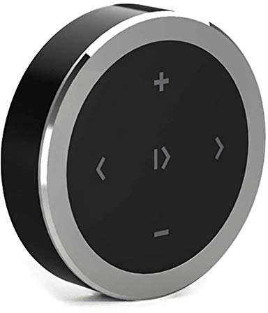 F03CS Bluetooth Fernbedienung für Lenkrad, Bluetooth 3.0 Media Controller für Musiksteuerung, Telefonieren & Mehr, Kompatibel mit iOS & Android