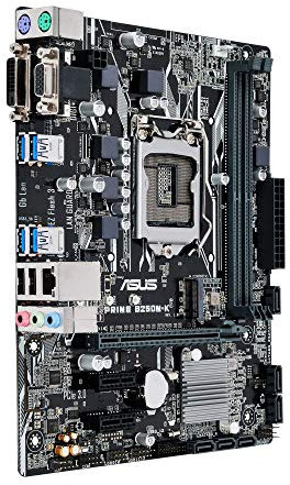 Asus Prime B250M-K Gaming Mainboard Sockel 1151 (mATX, Intel B250, Kabylake, 4x DDR4-Speicher, USB 3.0, M.2 Schnittstelle)