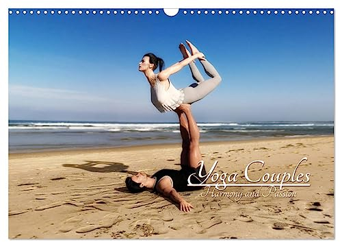 Yoga Couples - Harmony and Passion (Wandkalender 2025 DIN A3 quer), CALVENDO Monatskalender: Partner yoga - a new trend in the focus.DE