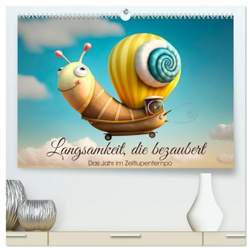 Langsamkeit, die bezaubert. Das Jahr im Zeitlupentempo. (hochwertiger Premium Wandkalender 2026 DIN A2 quer), Kunstdruck in Hochglanz: Lustige ... und zur Entschleunigung. (CALVENDO Spass)