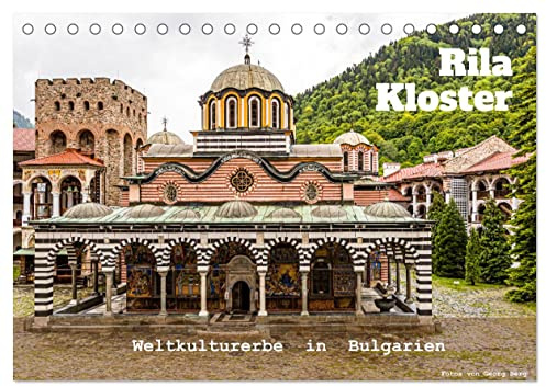 Rila Kloster – Weltkulturerbe in Bulgarien (Tischkalender 2026 DIN A5 quer), CALVENDO Monatskalender: Kulturelles Kleinod im Rila-Gebirge (CALVENDO Orte)