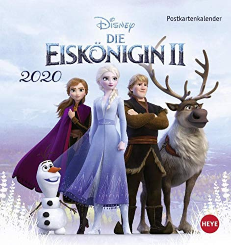Die Eiskönigin 2 Postkartenkalender 2021 - Kalender mit perforierten Postkarten - zum Aufstellen und Aufhängen - mit Monatskalendarium - Format 16 x 17 cm