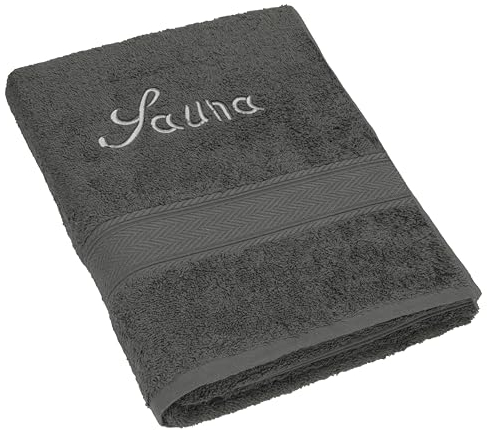 Betz Asciugamano da Sauna Telo da Sauna France 100% Cotone Misure 80 x 200 cm Diversi Colori Colore Antracite
