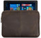 ROYALZ Tasche für TrekStor SurfTab Twin 11.6 Ledertasche Volks-Tablet inkl. Tastatur Lederhülle Schutztasche Schutzhülle Cover Sleeve Mappe Folio Retro Vintage Leder, Farbe:Dunkelbraun Matt