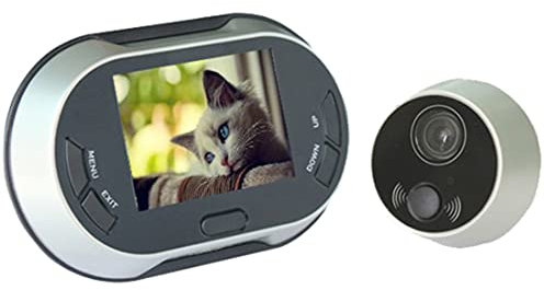 Aukson H03D Digitaler Türspion mit 3,5 Zoll TFT Monitor – Tür-Kamera mit Klingelanlage für Innenbereich, Visuelle Überwachungskamera für maximale Sicherheit