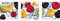 decorwelt | Dreiteiliges Wandbild 3 Teilig Acrylglasbilder Acryl Glasbild Obst Bunt 90x30 cm Wandbilder Wohnzimmer Esszimmer Deko Wanddeko