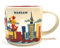 Starbucks City Mug You are Here Collection Warsaw Poland Coffee Cup Warschau Tasse à café - Blanc/Rouge