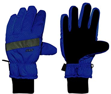maximo Jungen Fünffinger mit Strickbündchen Handschuhe, Blau (Classic Blue 78), 5 (Herstellergröße: 5)