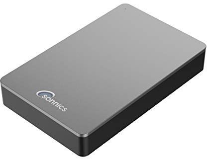 Sonnics 500GB Grey External Desktop Hard drive USB 3.0 for use with Windows PC, Mac, Smart tv, XBOX ONE & PS4