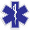 2 adesivi in vinile con simbolo medico da 10 cm, motivo: caduceo, medico infermiere, #31105, larghezza 10 cm