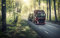 Large Truck In The Forest Road - Jigsaw Puzzles For Adults 1000-Piece Diy Puzzle Kids Wooden Toys