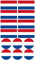 28 Aufkleber der Flagge von Holland. Aufkleber für Fahrräder, Motorräder, Zubehör (HOLLAND