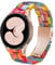 DEALELE Armband Kompatibel mit Samsung Gear Sport/Galaxy Watch 4 / Galaxy 3 41mm / Galaxy Watch 42mm / Active 2, 20mm Buntes Harz Resin Ersatz Armbänder für Huawei GT3 42mm / GT2 42mm, Regenbogen