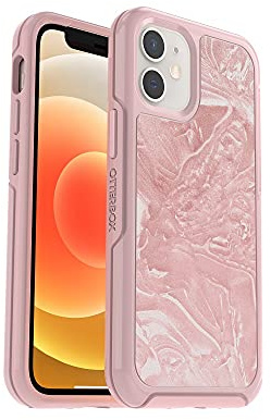 OtterBox Symmetry Clear Series Schutzhülle für iPhone 12 Mini – Shell Shocked (Pink Interference/Iridescent Pink/Shell-Shocked Grafik)