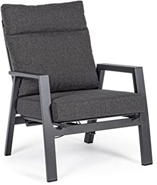 Sessel Bizzotto KLEDI neigbar, Anthrazit, 98 x 72 x 81 cm