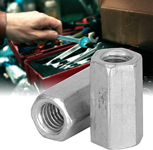 10 Pièces écrous de Tige Longue, écrous D'accouplement Hexagonaux M6 à Raccord Droit écrous à Manchon Hexagonal Entretoise Fixations Filetées(M6x30)