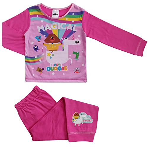 Hey Duggee Girls Pyjamas - Cosy PJs - Sizes 18 Months to 5 Years - 2-3 Years Pink