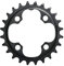 Einzelnes Kettenblatt,Asudaro 22T/24T MTB Kettenblatt 4-Loch 64 mm BCD Fahrrad Narrow Wide Kettenblatt Kohlenstoffstahl Fahrradkettenblatt Fahrradreparaturwerkzeug für Rennrad Mountainbike BMX MTB,24T