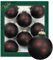 Krebs Glas Lauscha - Decorazioni natalizie/decorazioni per albero di Natale in vetro – Palline tinta unita – Quantità: 8 pezzi – Colore: cioccolato svizzero – Dimensioni: circa 7 cm