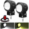 Biqing Feux Additionnels Moto LED,60W Phare Moto LED,Phare Auxiliaire Moto Dual Color Amber/Blanc 9-30V avec Interrupteur de Moto,2pcs