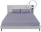 RIQINXIN Erdungsbettlaken Erdungspannbettlaken Erdungsmatte Grounding Fitted Sheet Leitfähig mit EU Erdungskabel für Besseren Schlaf 140X200x33cm Grau