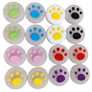 BOBOZHONG Joystick Thumb Grip cap,16PCS Grip Joystick cap Analogico,Copri Joystick Copri Joystick Cover in Silicone Thumb Grip Caps Switch Joystick Cover Analog Stick cap