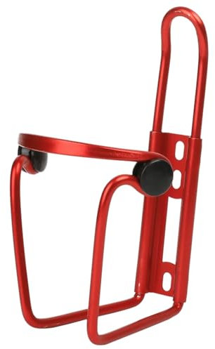 Luojuny Bicycle Water Bottle Cage Heavy Duty Aluminum Alloy Universal MTB Bike Cycling Water Cup Holder Storage Rack Bike Accessories Aluminum Lightweight Water Bottle Holder Cages Brackets Red