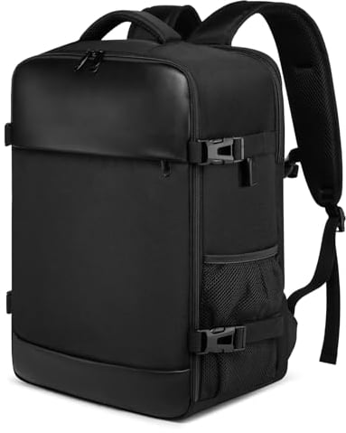 YCFAN for Ryanair Cabin Bags 40x20x25 Underseat Cabin Bag, Small Travel Backpack for Travelling Fit 15.6 Laptop, Carry On Hand Luggage Bag Cabin Backpack with Cable Port