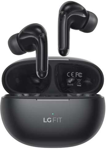 LG FIT Wireless Earbuds XD-18 TWS X-don Series Black, Smart Electronics Wireless Headphone, In-Ear Headphones with Upgraded Bluetooth 5.3 & Hi-Fi Technology, weights only 4g