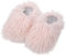 Pantofole da donna con pelo, in morbido pile felpato, mocassini con fodera in pelliccia sintetica, scarpe da casa da donna per camera da letto, calde scarpe pelose per casa, rosa, 46 EU