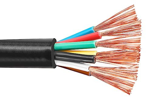 KFZ Kabel,7 Adriges Kabel,10m Anhängerkabel 7 Polig,Anhänger Kabel,Fahrzeugleitung Verschiedene Anwendungen7 Adriges Kabel Anhänger,7 Poliges Kabel für Anhänger,7 Poliges Kabel für Anhänger Geeignet