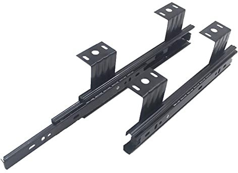 Schubladenführungen, Gleitschienen für Tastaturschubladen, Rollenlagerschienen, Schienen für unter dem Schreibtisch liegende Plattformregalschubladenrollen, Schubladenführungen, Schienen für untere Fi