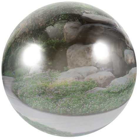 Milisten Gartenkugeln Große Weihnachtskugeln Reflektierender Spiegel Aus Edelstahl