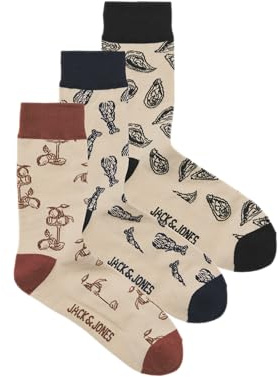JACK & JONES Jacabstract Food Socks 3 Pack