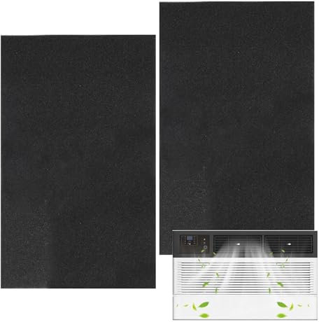 2 x Activated Carbon Odour Filter, Universal Carbon Filter, Haze Filter, Cut to Size, Fleece Filter Replacement Extractor Hood Filter, Flat Filter for Cooker Hoods, Against Kitchen Odours, 60.96 x