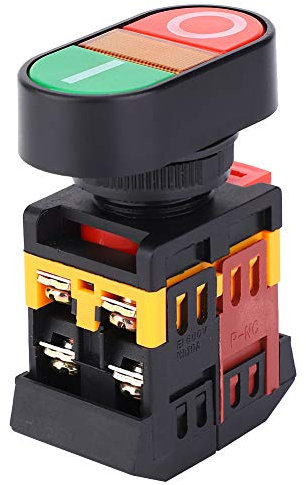 Fydun APBB22/25N Doppio Pulsante Pulsante Interruttore con LED LIGHT Non C Momentary Button Switch Design per il Pannello di Controllo del Veicolo (220V)